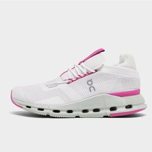 On Cloudnova 2 White Hot Pink Women’s Size 10 Men’s Size 8